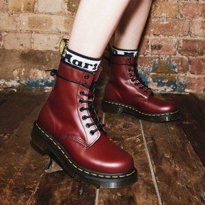 Dr. Martens Cherry Red Smooth Leather Women's 7